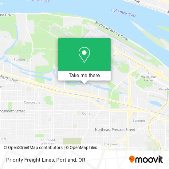 Priority Freight Lines map