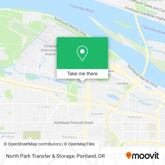 North Park Transfer & Storage map