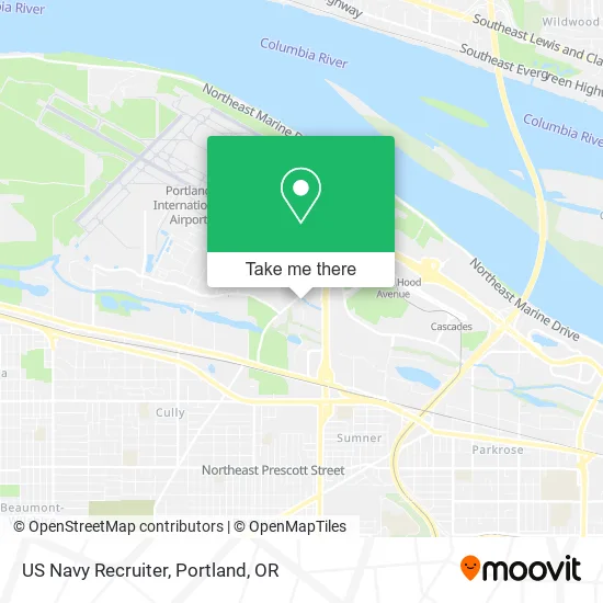 US Navy Recruiter map