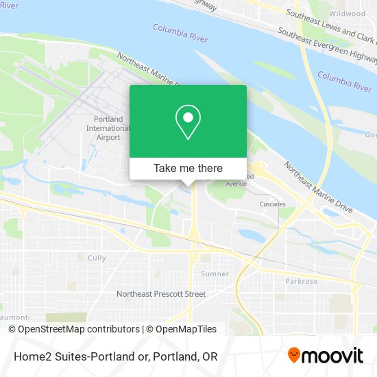 Mapa de Home2 Suites-Portland or