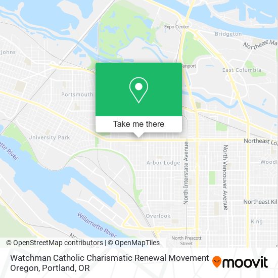 Watchman Catholic Charismatic Renewal Movement Oregon map