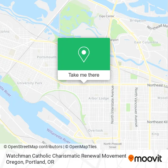 Watchman Catholic Charismatic Renewal Movement Oregon map