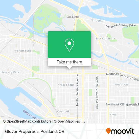 Glover Properties map