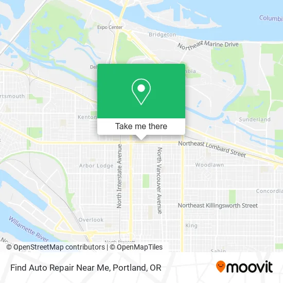 Find Auto Repair Near Me map