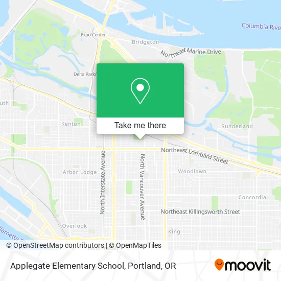 Applegate Elementary School map