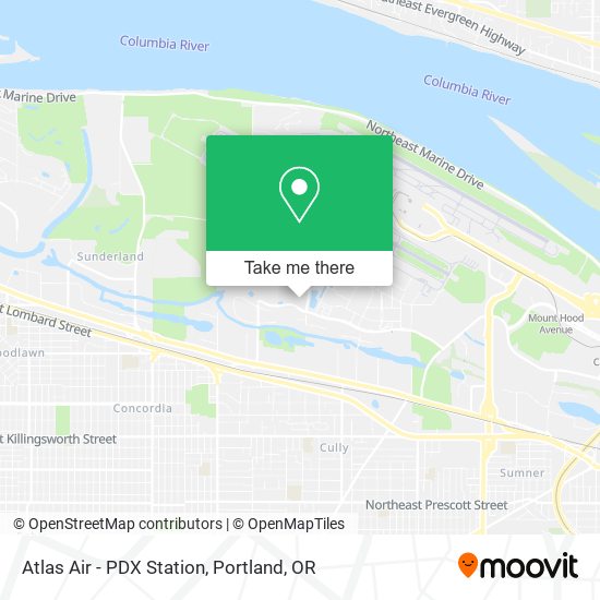 Mapa de Atlas Air - PDX Station