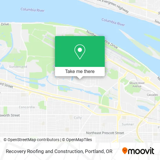 Recovery Roofing and Construction map