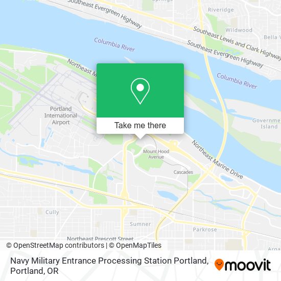 Mapa de Navy Military Entrance Processing Station Portland