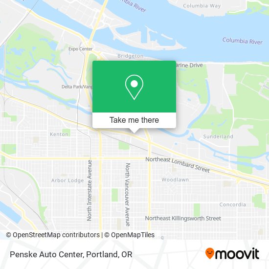 Mapa de Penske Auto Center