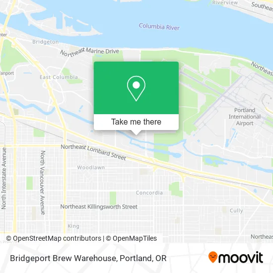 Bridgeport Brew Warehouse map