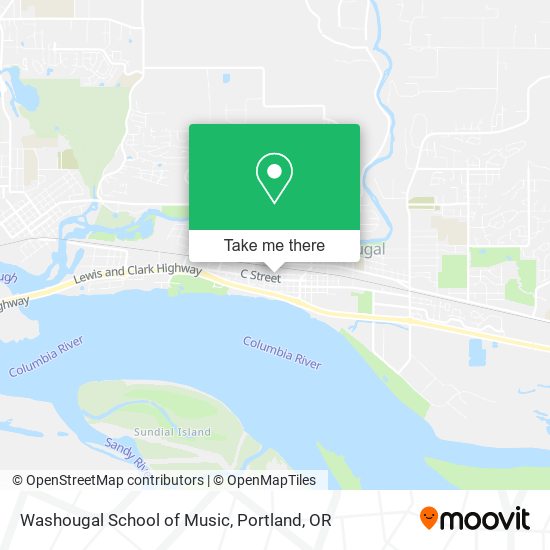 Washougal School of Music map