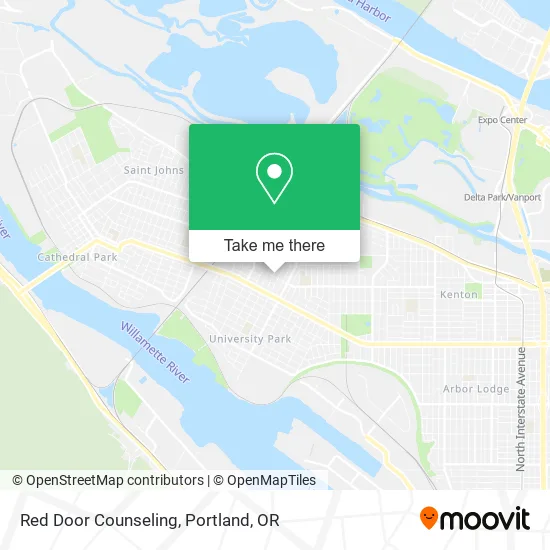 Mapa de Red Door Counseling
