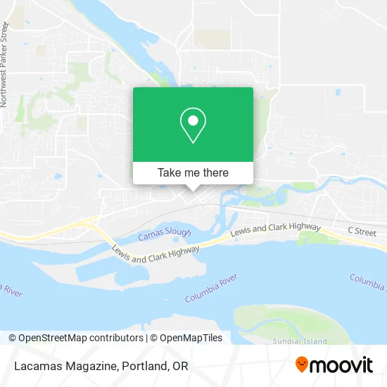 Lacamas Magazine map