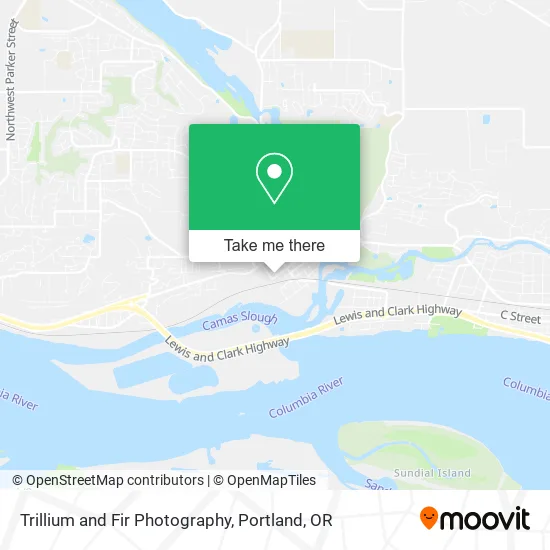 Trillium and Fir Photography map