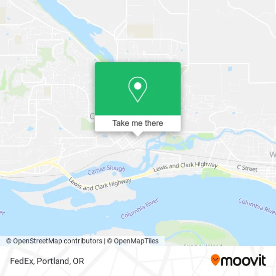 FedEx map