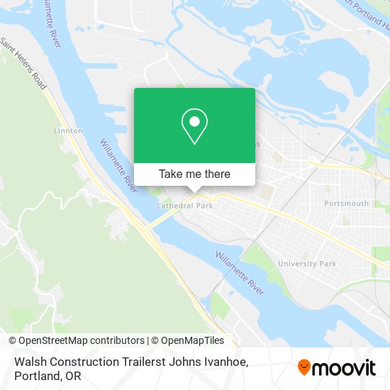 Walsh Construction Trailerst Johns Ivanhoe map