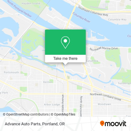 Advance Auto Parts map