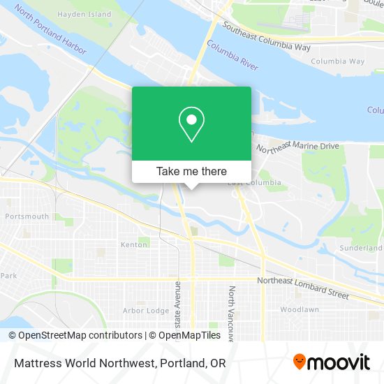 Mattress World Northwest map