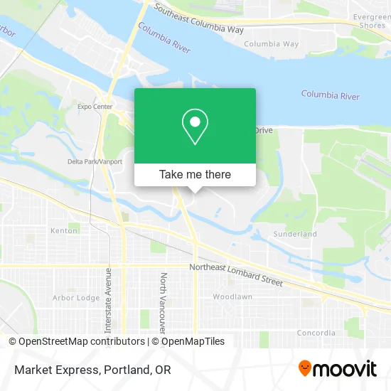 Mapa de Market Express