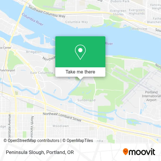 Peninsula Slough map