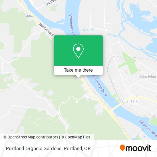 Mapa de Portland Organic Gardens