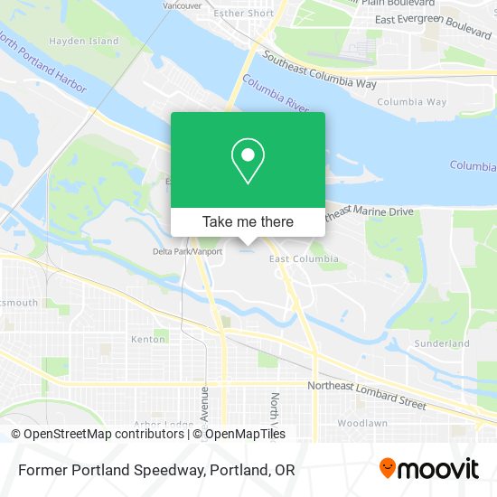 Former Portland Speedway map