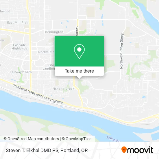 Steven T. Elkhal DMD PS map