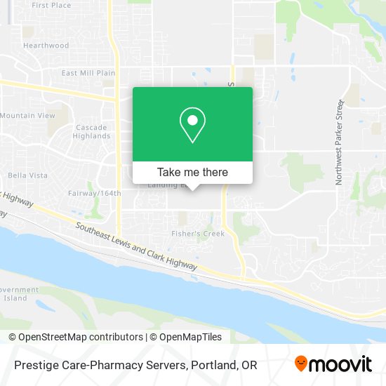 Prestige Care-Pharmacy Servers map