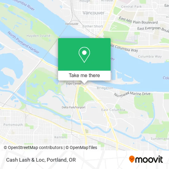 Cash Lash & Loc map