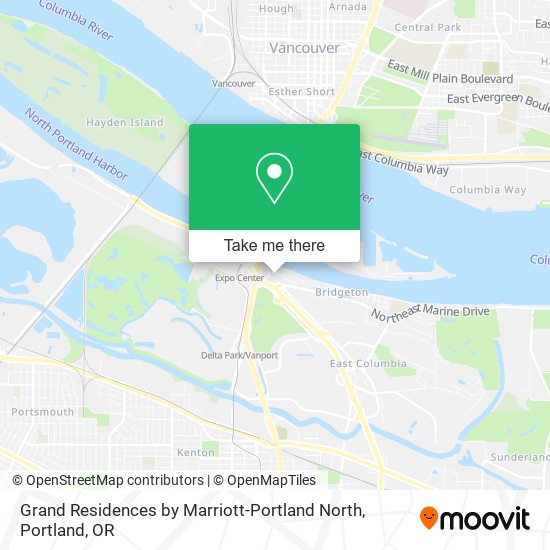 Grand Residences by Marriott-Portland North map