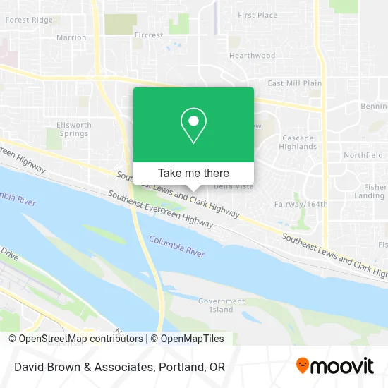 David Brown & Associates map