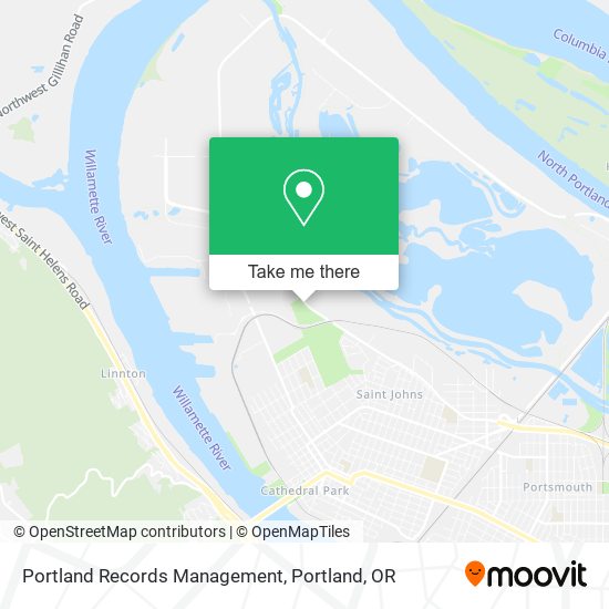 Mapa de Portland Records Management