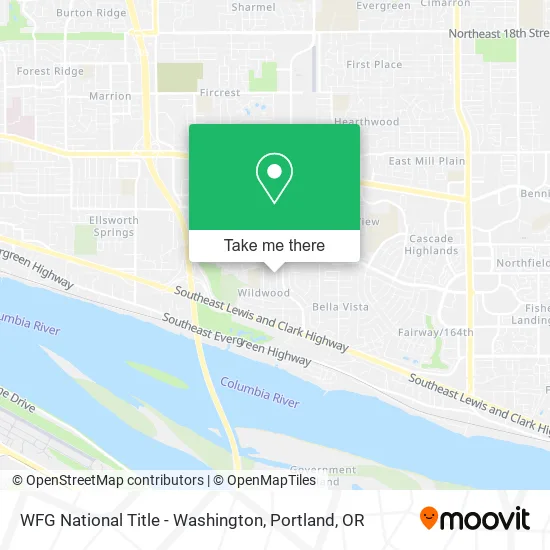 Mapa de WFG National Title - Washington