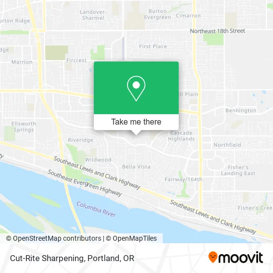 Cut-Rite Sharpening map