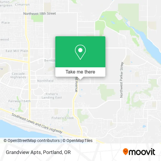 Grandview Apts map