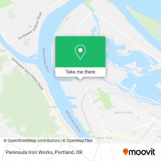 Peninsula Iron Works map