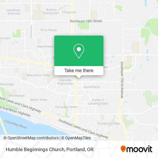 Humble Beginnings Church map