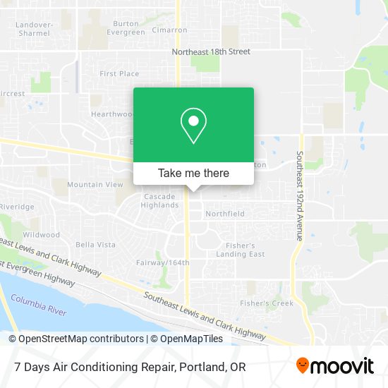 7 Days Air Conditioning Repair map