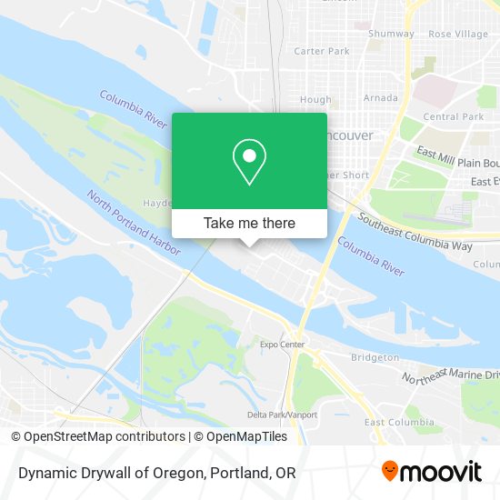 Dynamic Drywall of Oregon map