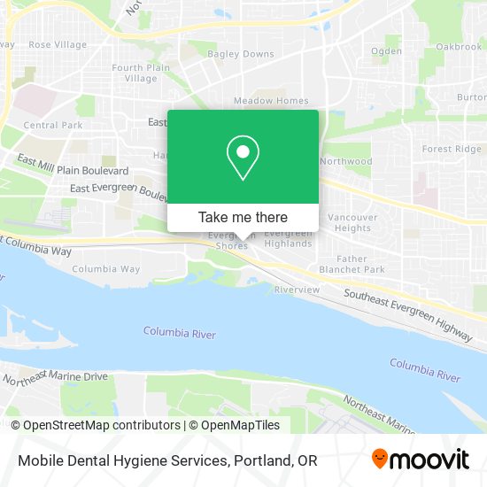 Mobile Dental Hygiene Services map