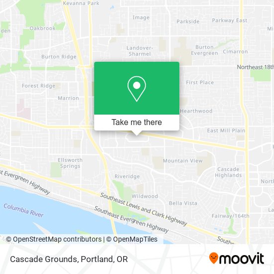 Mapa de Cascade Grounds