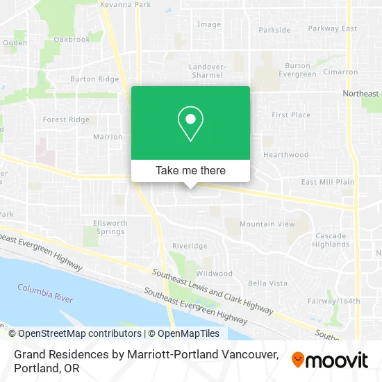 Mapa de Grand Residences by Marriott-Portland Vancouver