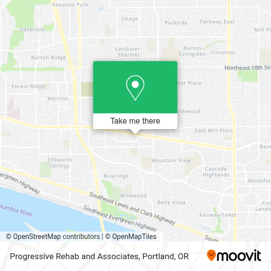 Progressive Rehab and Associates map