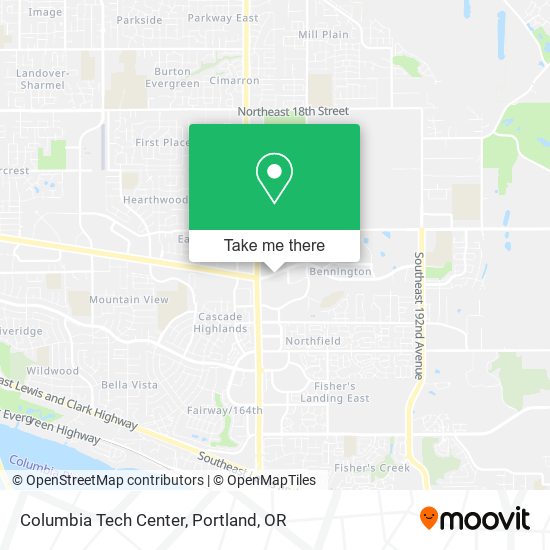 Mapa de Columbia Tech Center