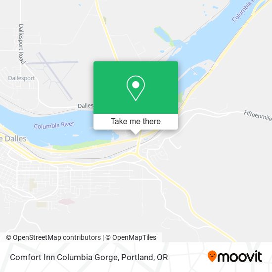 Comfort Inn Columbia Gorge map