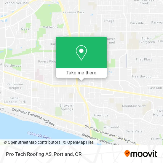 Pro Tech Roofing AS map