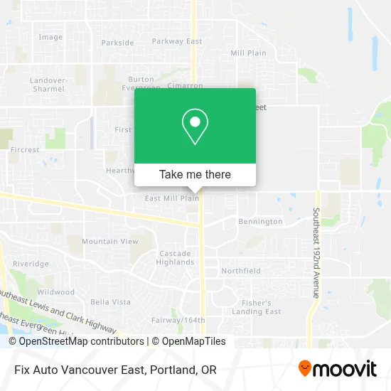 Fix Auto Vancouver East map