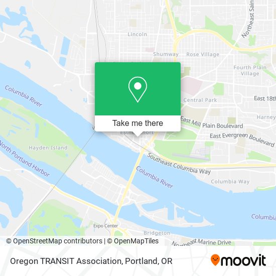 Oregon TRANSIT Association map