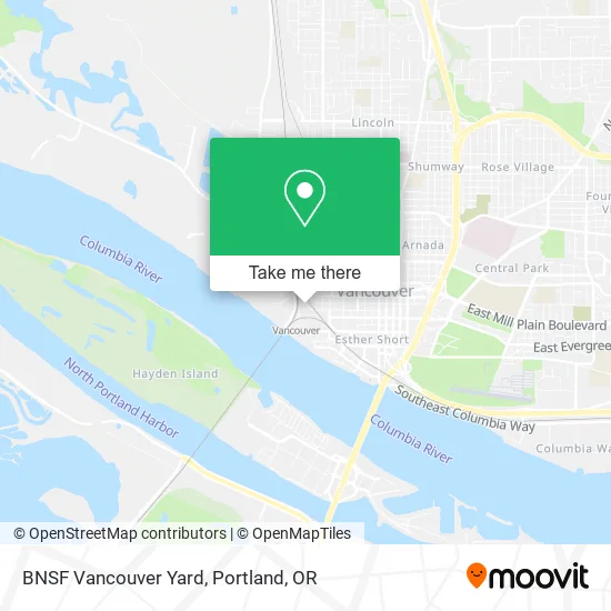 BNSF Vancouver Yard map