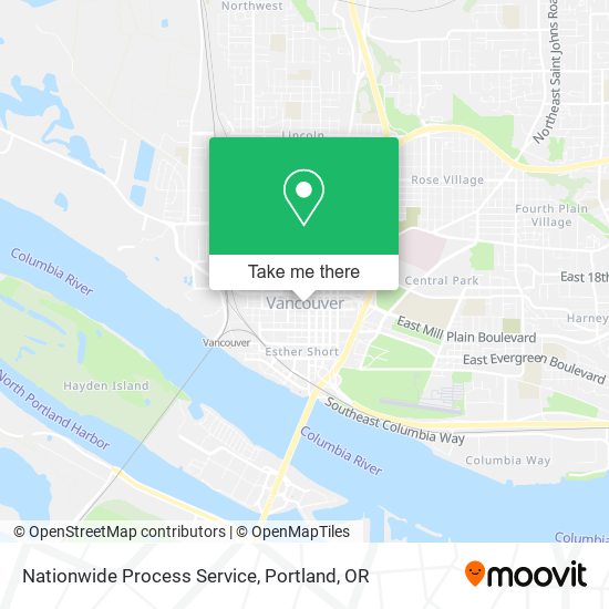 Nationwide Process Service map